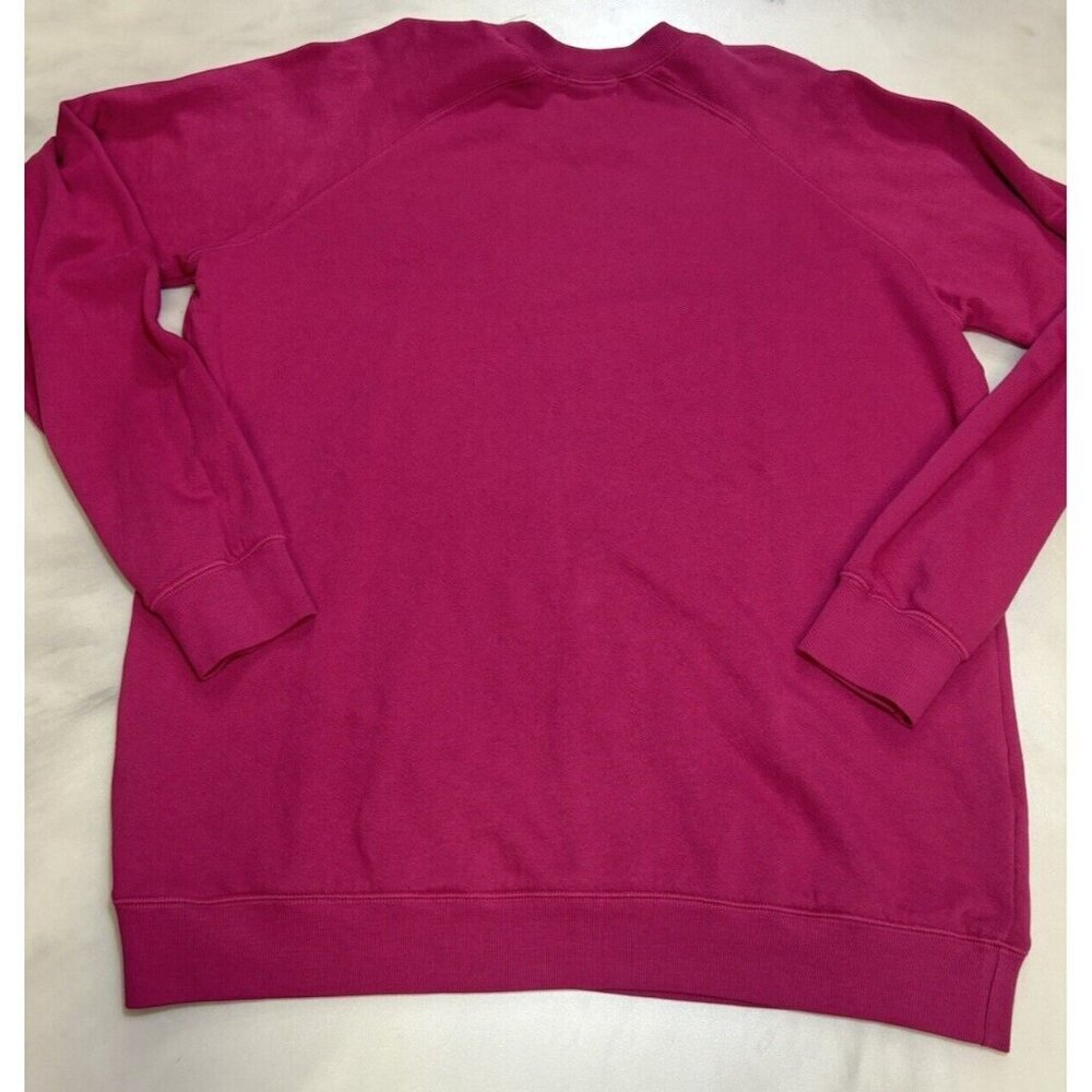 Peloton NWOT Rose Logo Print Crewneck Sweatshirt Pink Women’s Size Medium - Picture 8 of 8